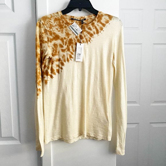 BNWT Proenza Schouler Long Sleeve Tie Dye T-Shirt, size XS (fits true to size). - Picture 5 of 11